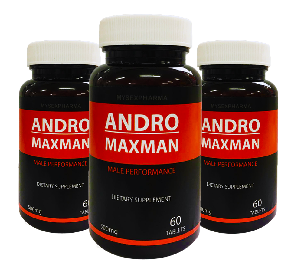 3 φιάλες των 60 δισκίων μεγέθυνσης πέους Andromaxman